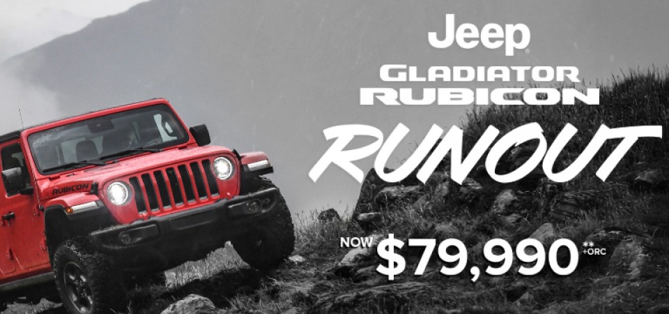 GLADIATOR RUBICON RUNOUT